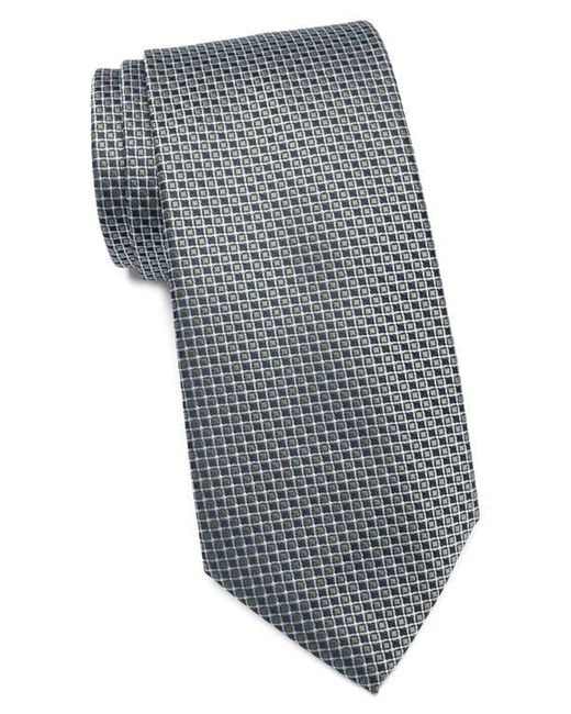 Tom Baine Gray Textured Dot Tie for men