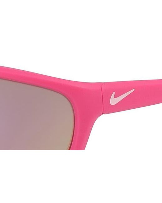 Nike Pink 58mm Rectangle Sunglasses for men