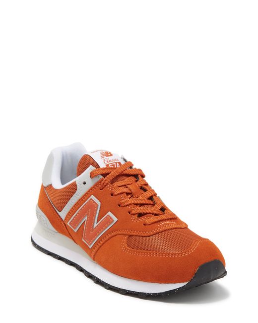 New Balance 574 Sneaker in Orange Lyst