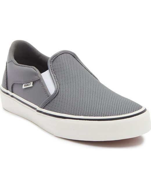 Vans Asher Deluxe Gray Canvas Slip-on for Men Vans Men main image 3
