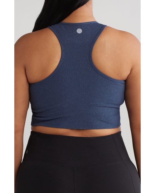 Threads For Thought Blue Active Rib Sports Bra