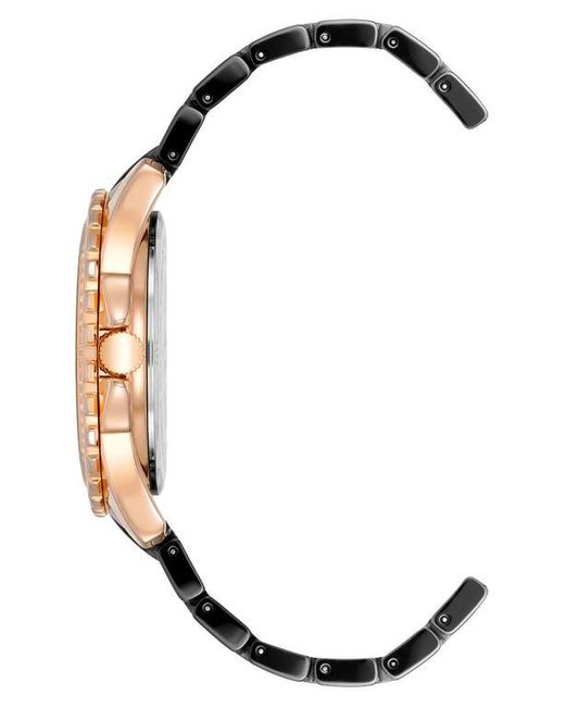 Anne Klein Black Ceramic Bracelet Watch & Bracelet Set for men