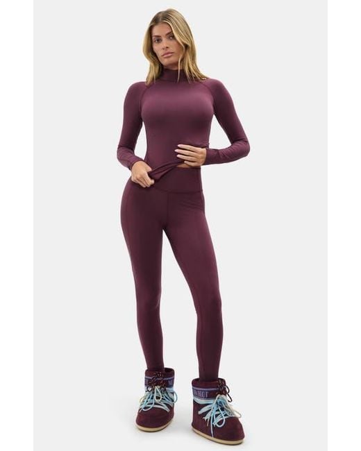 Halfdays Purple Ruth Base Layer Leggings