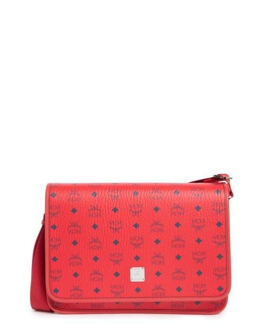 ショルダーバッグ・ポシェット Mcm Printed Canvas Aren Messenger Crossbody Bag MCM Aren Logo Print Messenger Crossbody Bag | Nordstromrack