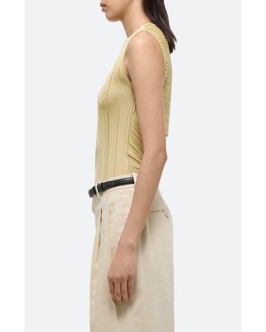 Helmut Lang Natural Open Back Semisheer Sleeveless Sweater