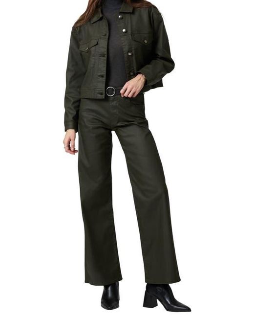 Mavi Black Alena Coated Wide Leg Jeans