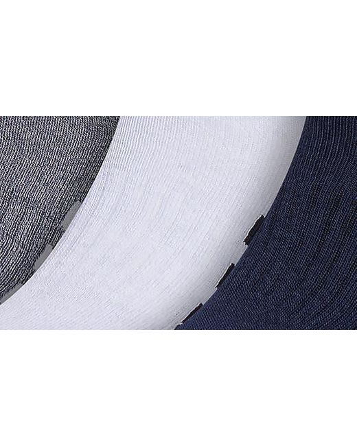 Adidas Blue Cushioned 3.0 3-pack Quarter Socks for men