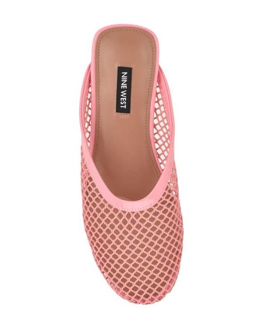 Nine West Pink Daniela Mesh Mule