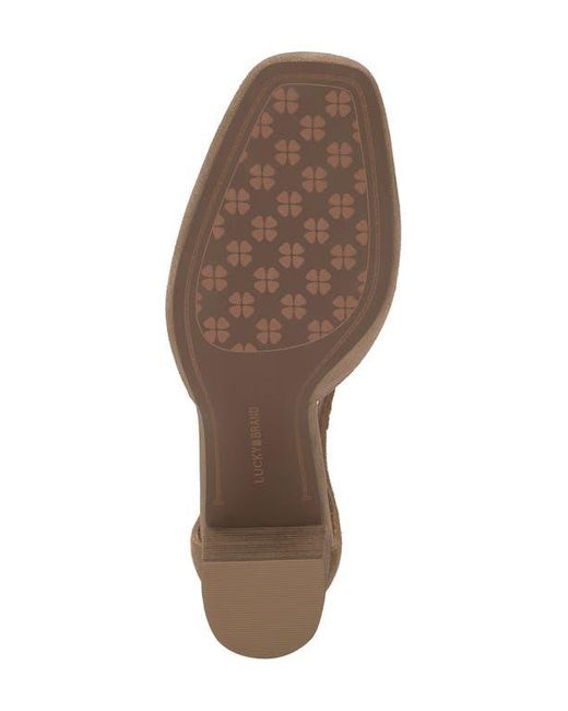 Lucky Brand Brown Kanira Ankle Strap Pump