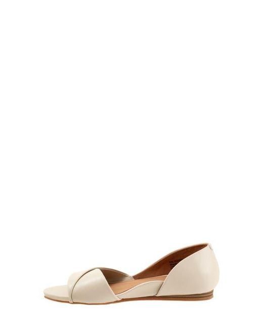 Softwalk® Natural Cypress Open Toe Flat