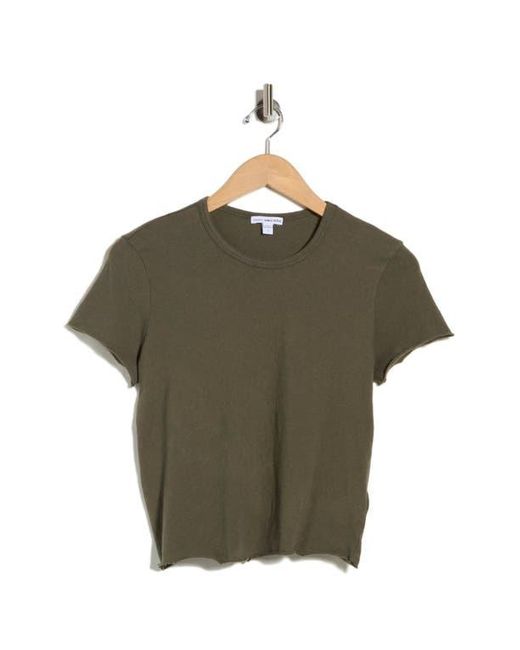 James Perse Green Shrunken Tee