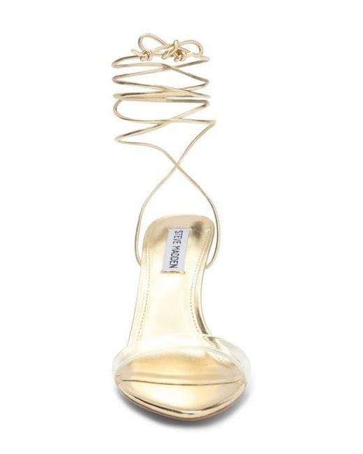 Steve Madden Dollyy Ankle Strap Sandal in White | Lyst