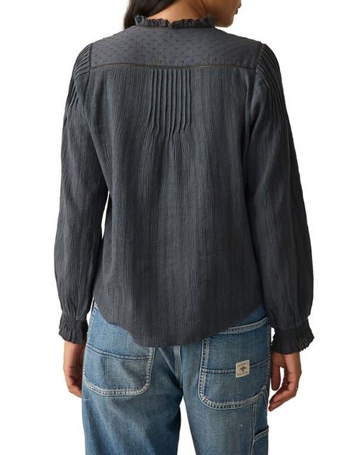 Faherty Brand Black Lily Organic Cotton Button-Up Shirt