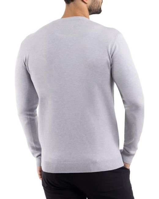 Xray Jeans Gray Soft Knit Crewneck Sweater for men