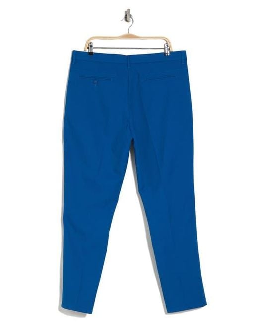 Original Penguin Blue Flat Front Solid Golf Pants for men