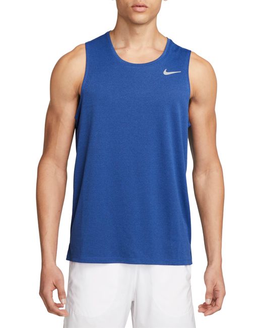 Nike Blue Dri-fit Running Tank for men
