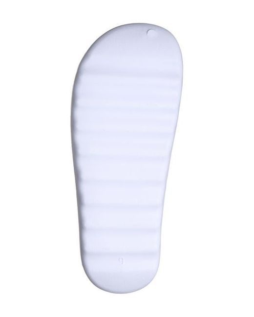 Karl Lagerfeld White Karl Body Pool Slide Sandal for men