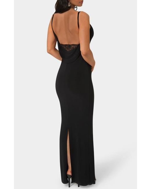 Bebe Black Backless Maxi Dress