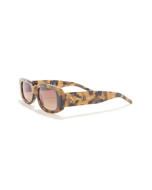 Vince Camuto Pink 117Mm Gradient Rectangular Sunglasses