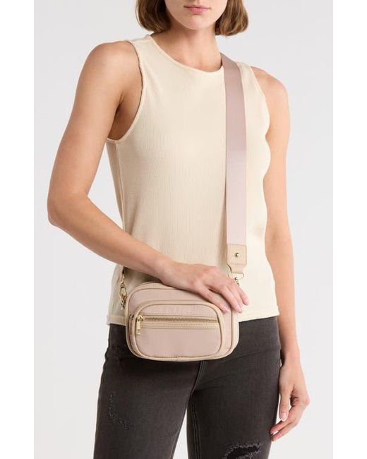 Madden Girl Pink Nylon Camera Bag