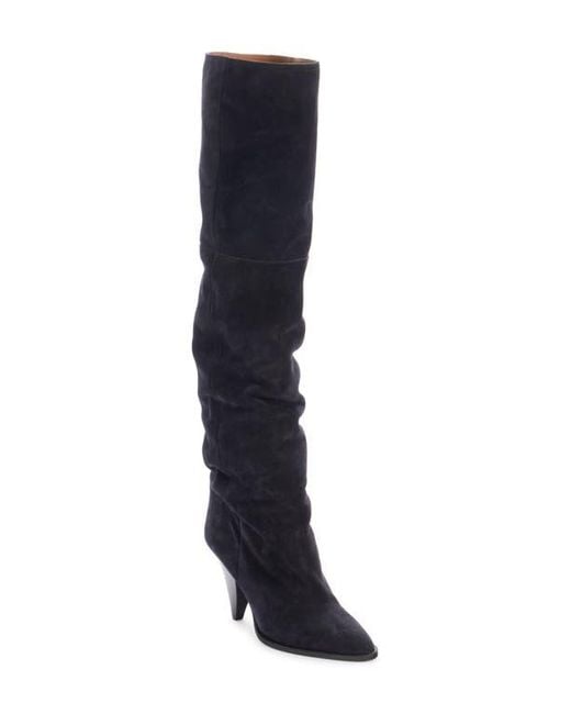 Isabel Marant Blue Rira Scrunch Tall Boot