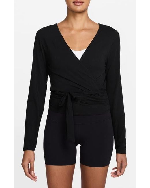 Nike Black Dri-Fit Wrap Top
