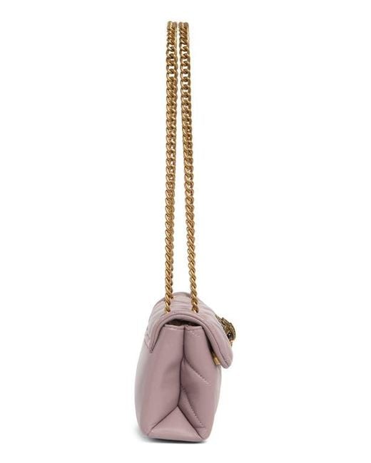 Kurt Geiger Pink Mini Kensington Leather Shoulder Bag