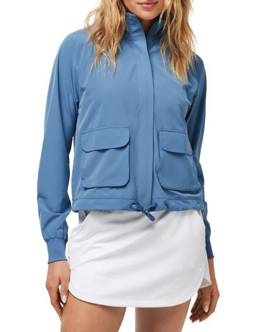 Travis Mathew Blue Post Match Zip Jacket
