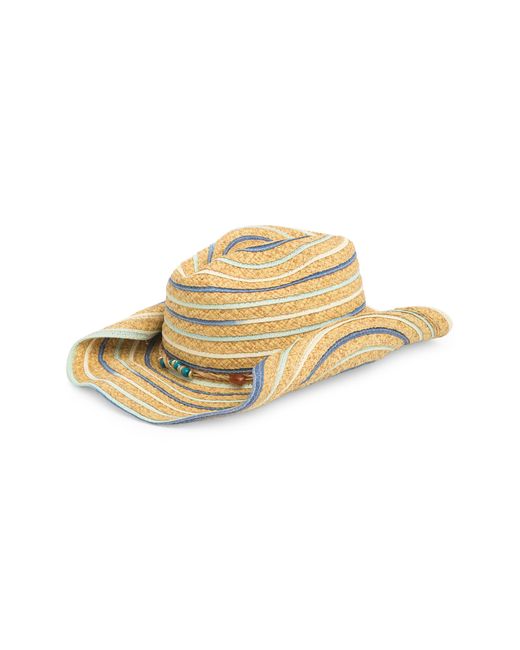 Vince Camuto Metallic Straw Cowboy Hat