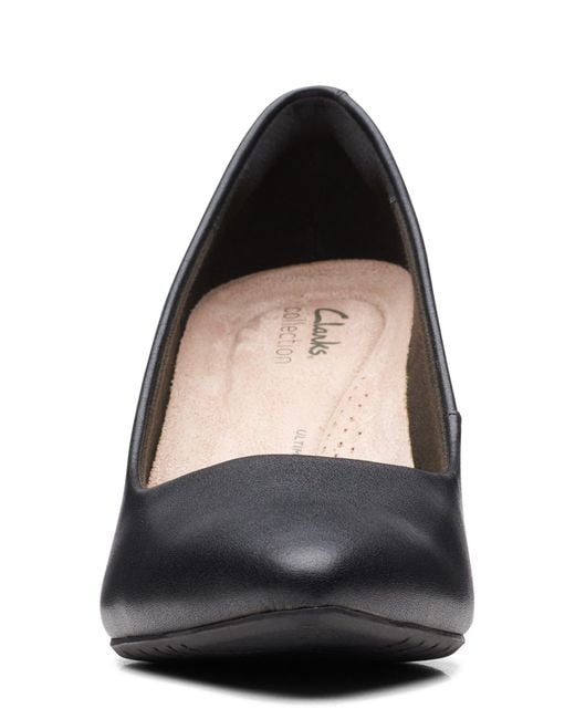 Clarks Kataleyna Gem Leather Pump in Black Lyst