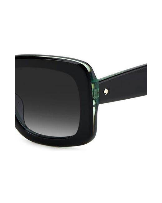 Kate Spade Black Bellamys 52Mm Gradient Rectangular Sunglasses