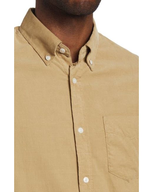 NN07 Natural Levon 5723 Corduroy Button-Down Shirt for men