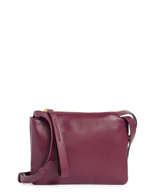 Vince Camuto Purple Laney Leather Crossbody Bag