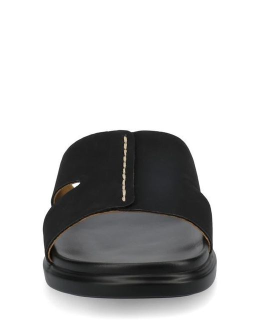 Journee Collection Black Misey Slide Sandal