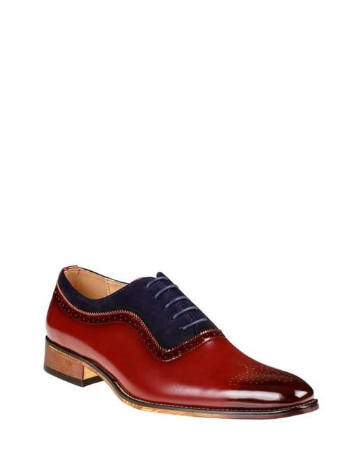 Gino Vitale Red Wingtip Oxford for men