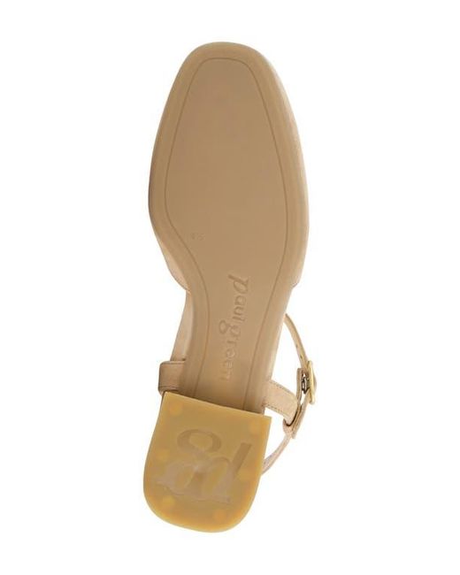Paul Green Natural Bianca Ankle Strap Pump