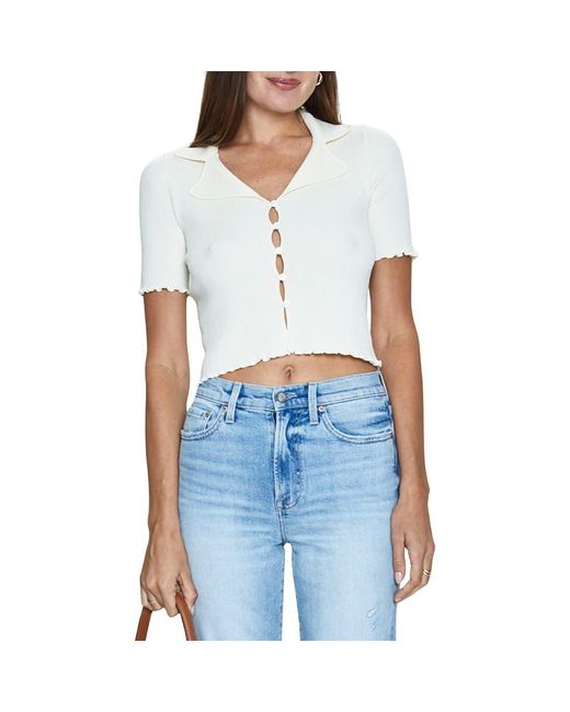 Pistola Blue Tereza Cutout Crop Top