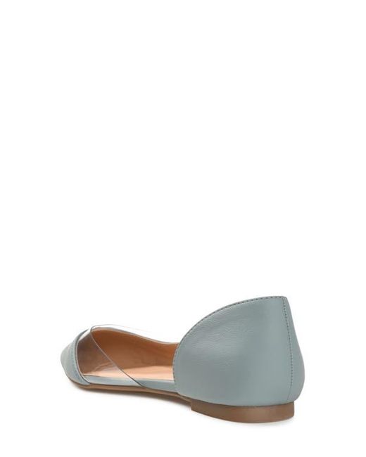 Journee Collection Blue Mikki Pointed Toe Flat