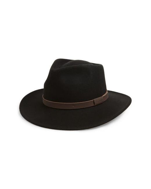 Barbour Black Crushable Bushman Fedora for men