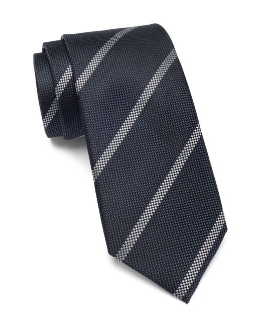 Ted Baker Blue Dinaus Textured Stripe Silk Tie for men