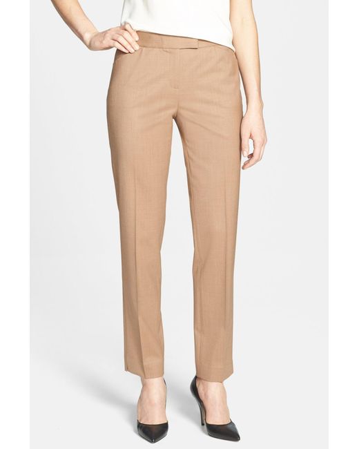 Lafayette 148 New York Multicolor Irving Stretch Wool Pants (nordstrom Exclusive)