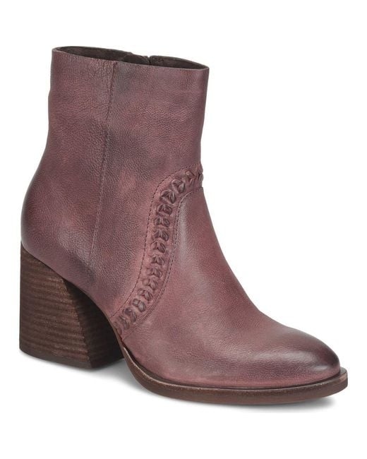 Kork-Ease Purple Shilo Block Heel Bootie