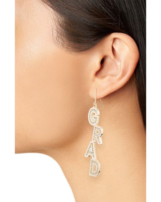 Leith White Grad Linear Earrings