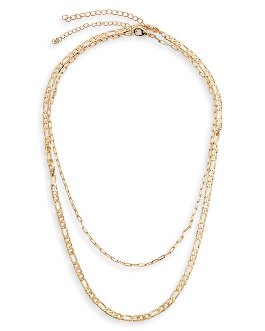 Nordstrom White 2-pack Assorted Chain Necklaces