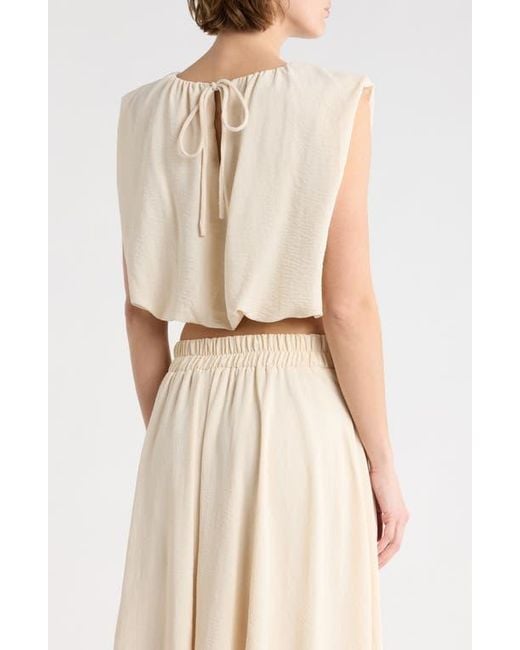 Blu Pepper Natural Bubble Hem Top