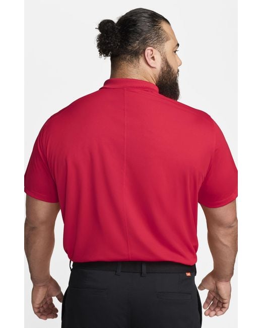 Nike Red Nike Dri-fit Victory Golf Polo for men