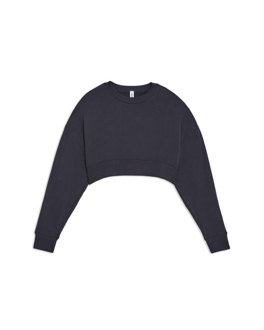 Splits59 Blue Noah Crop Fleece Sweatshirt