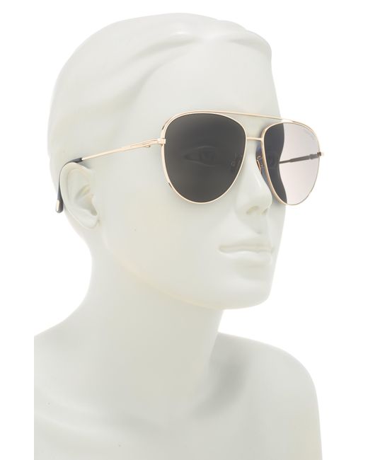 Tom Ford Gray 62mm Navigator Sunglasses for men