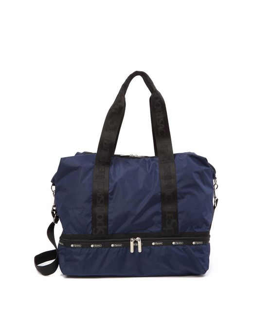 LeSportsac Blue Dakota Large Deluxe Weekend Bag