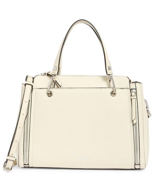 Calvin Klein Natural Garnet Satchel Bag